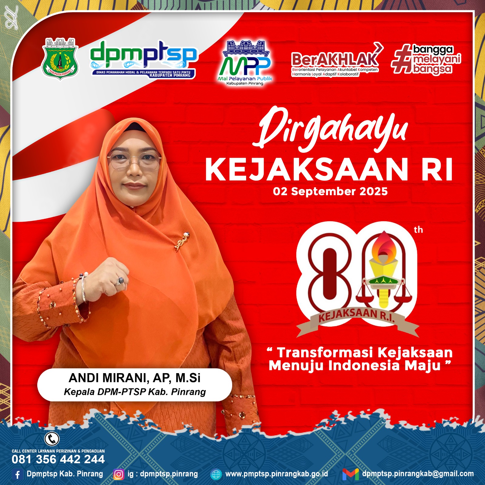 foto Dirgahayu Kejaksaan RI Ke-80 2 September 2025