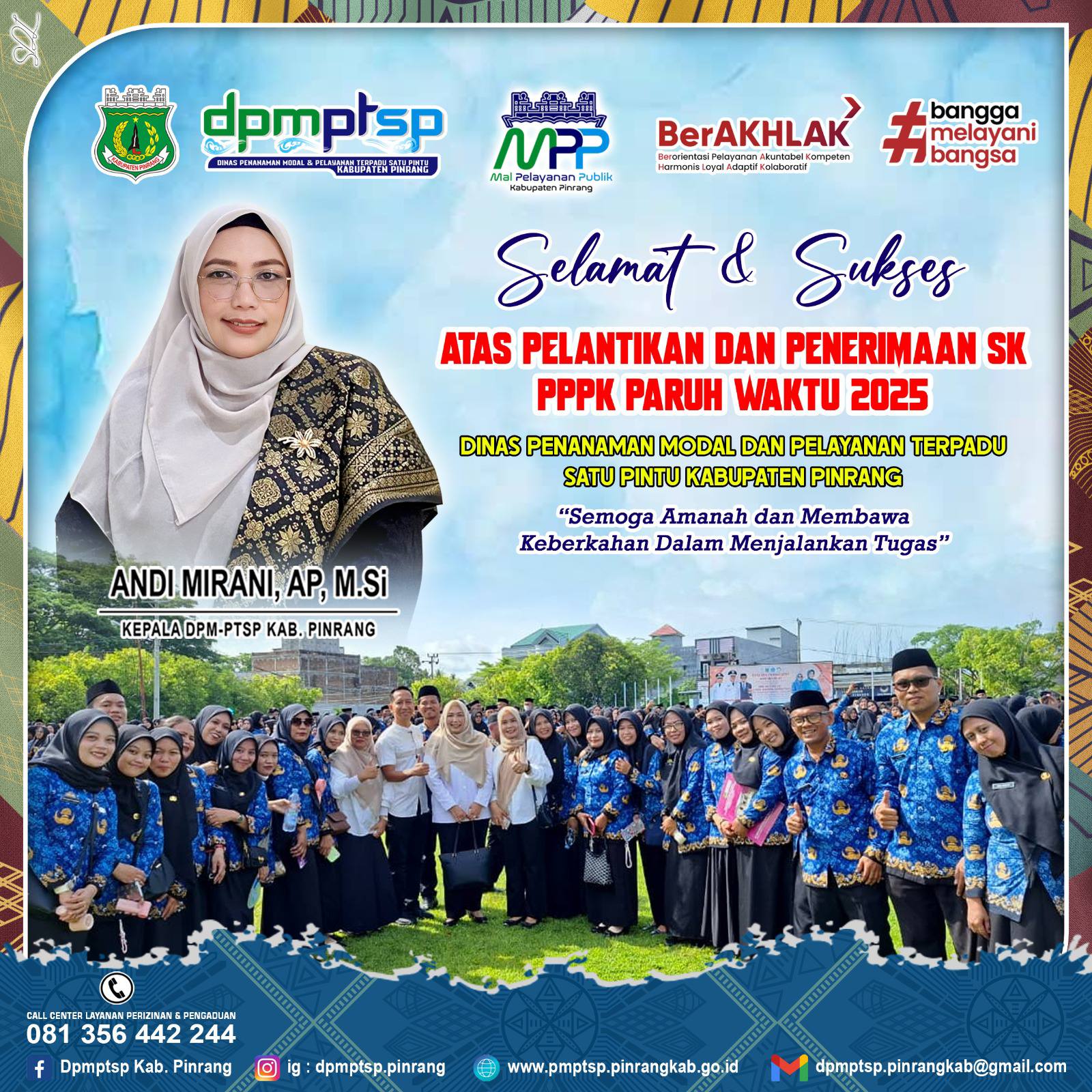 foto 26 Pegawai DPMPTSP Termasuk 4.193 PPPK Paruh Waktu yang Terima SK Pengangkatan di Pinrang