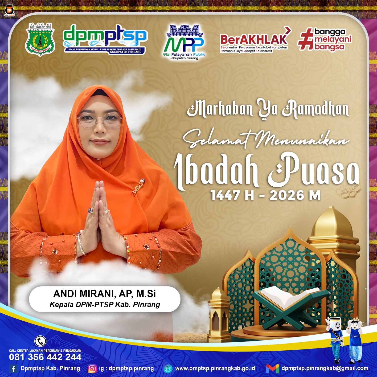 foto DPMPTSP Kabupaten Pinrang Ucapkan Selamat Menyambut Bulan Suci Ramadhan